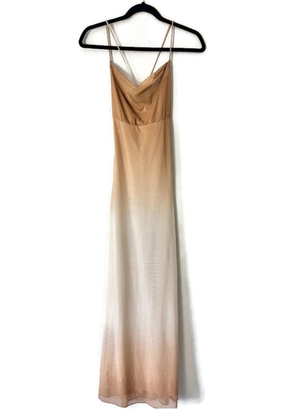 Zum Zum by Niki Livas Gold Sleeveless Maxi Dress Size 2 - Picture 3 of 7